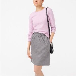 J. Crew Mercantile Sidewalk Skirt Elastic Waist Pull On Size 4 NWT Gray